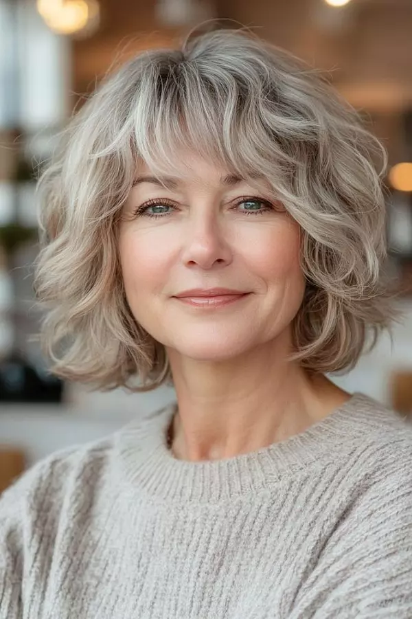 Frisuren mit Pony für ältere Frauen 2025