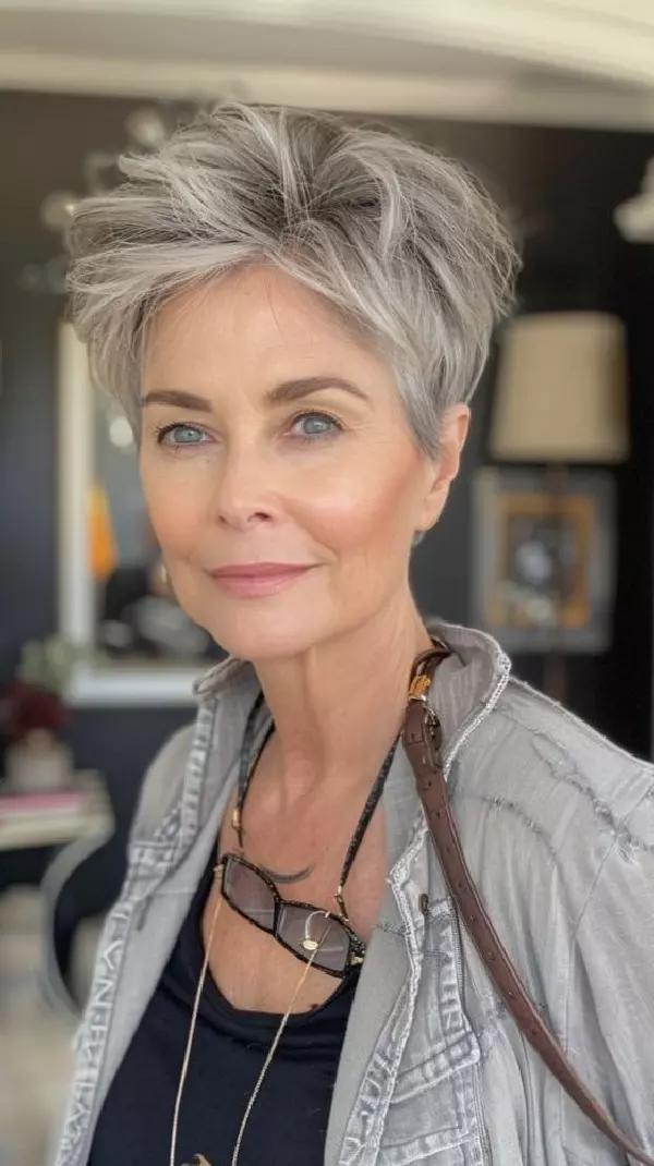 Pixie Frisuren über 50 – 2024