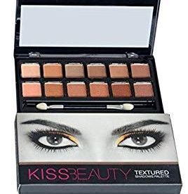 Kiss Beauty 12 Color Textured Eyeshadow Palette 