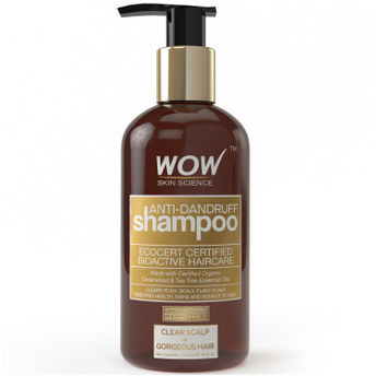WOW Organics Anti Dandruff Shampoo Paraben Sulphate Free