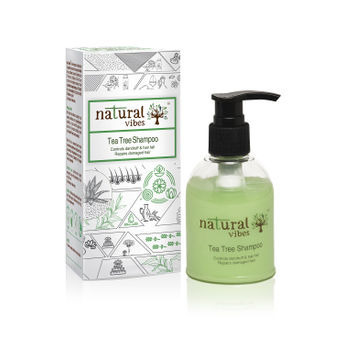 Natural Vibes Ayurvedic Tea Tree Shampoo