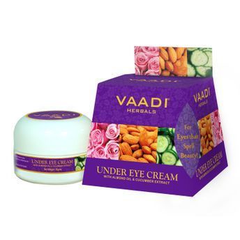 Vaadi Herbals Under Eye Cream - Almond Oil & Cucumber Extract