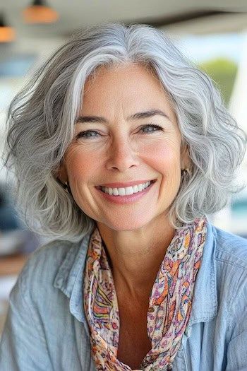 32 Flattering Short Gray Hairstyles That Women In Their 60s Are Getting This Year