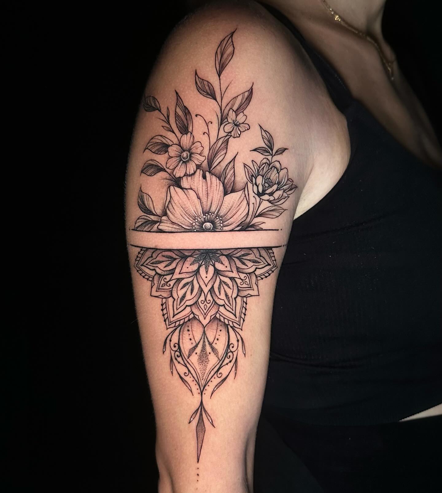 half-mandala-with-flowers