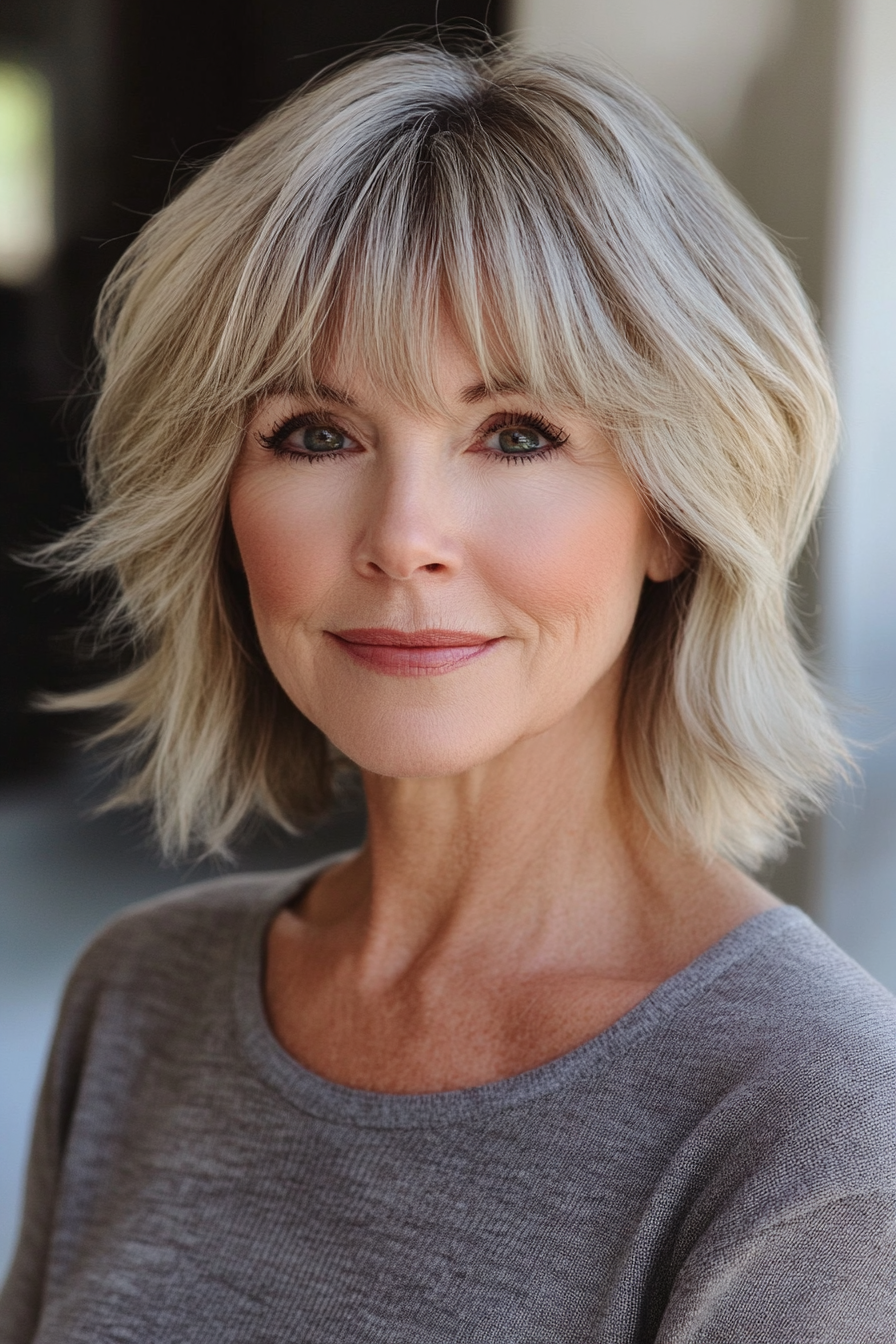 blonde-shag-with-bangs