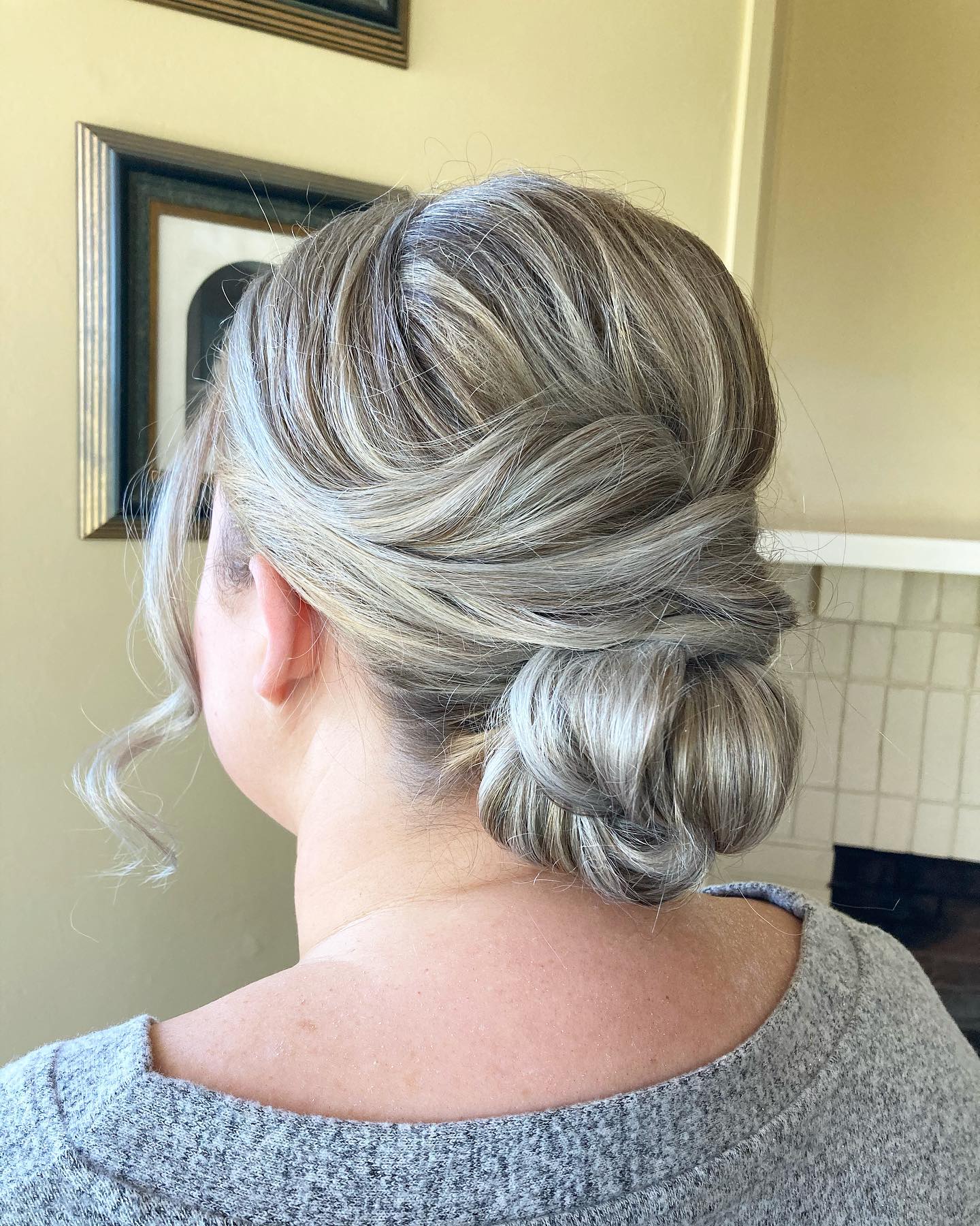grey-chignon-with-side-bangs