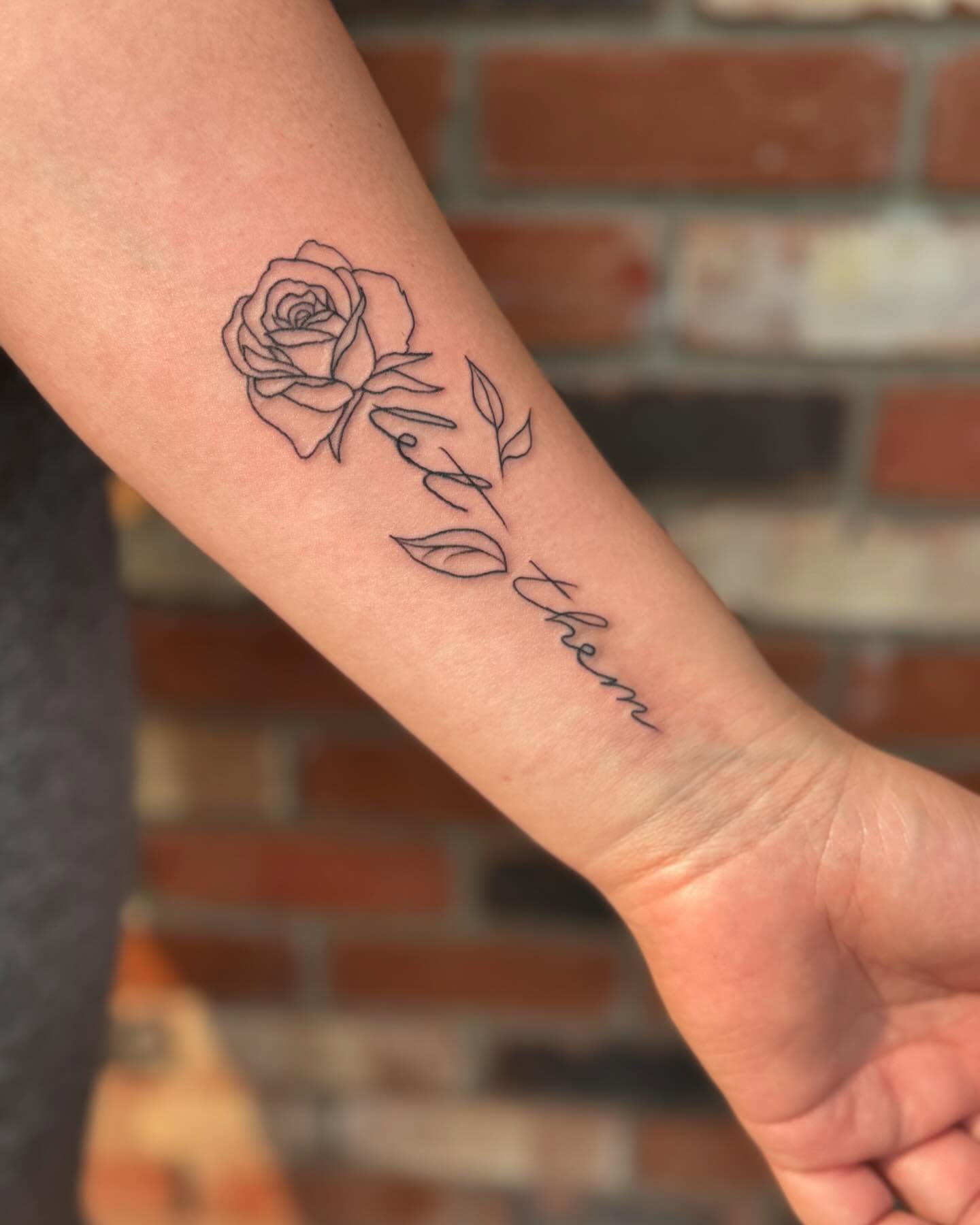 let-them-tattoo-with-rose-and-leaf