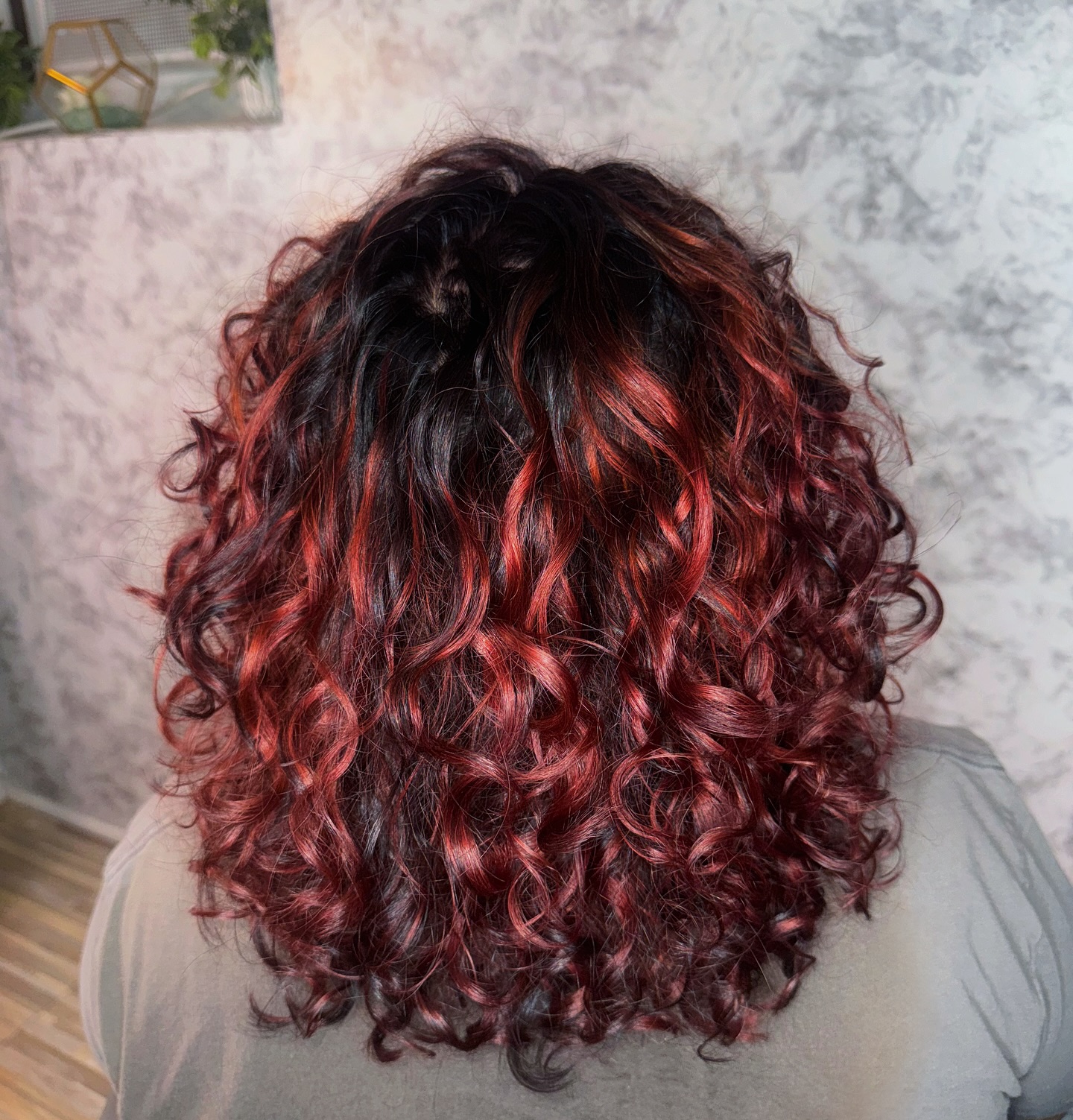 red-balayage