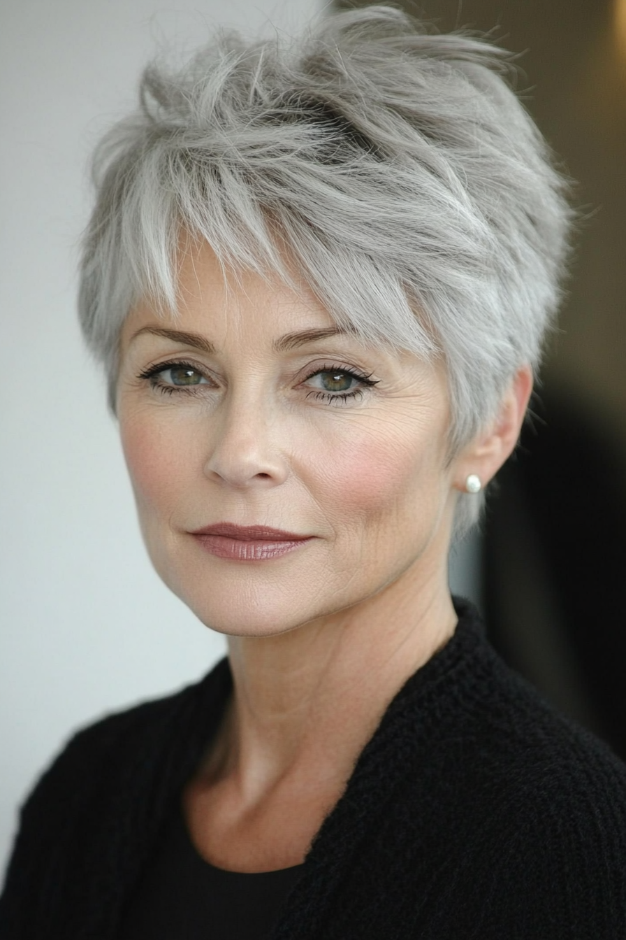 layered-gray-short-haircut