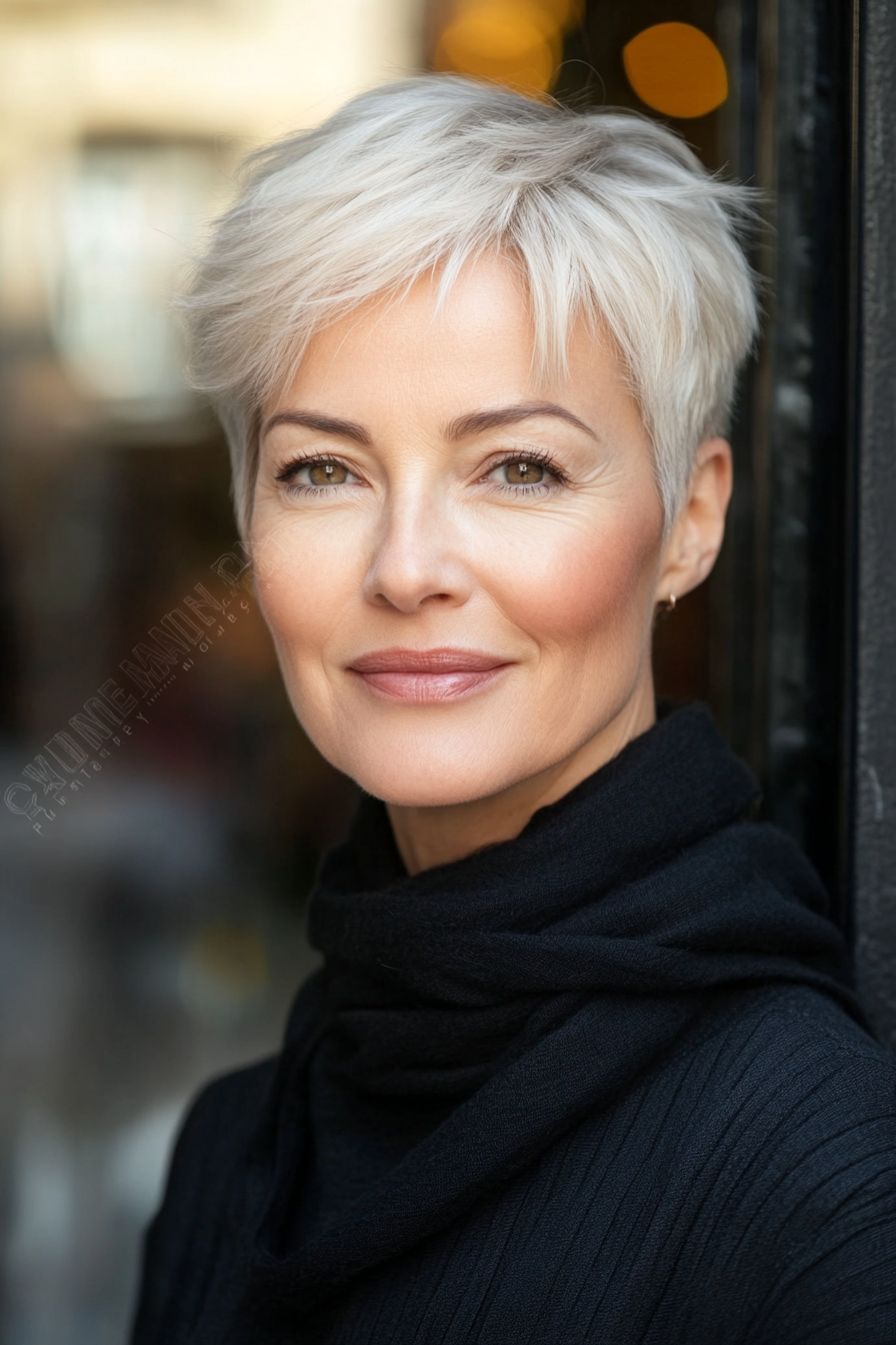 gray-pixie-cut