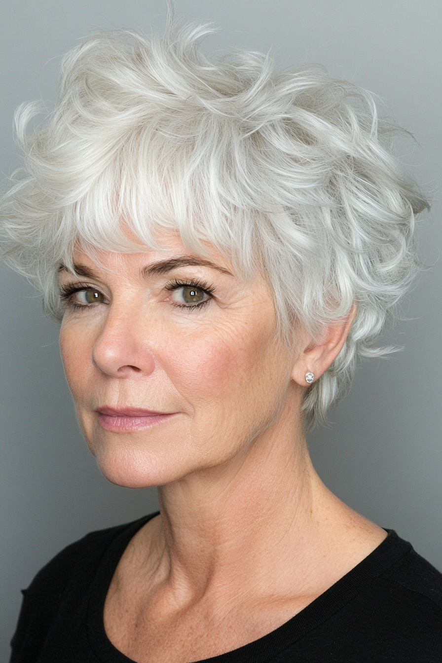 messy-silver-choppy-hair