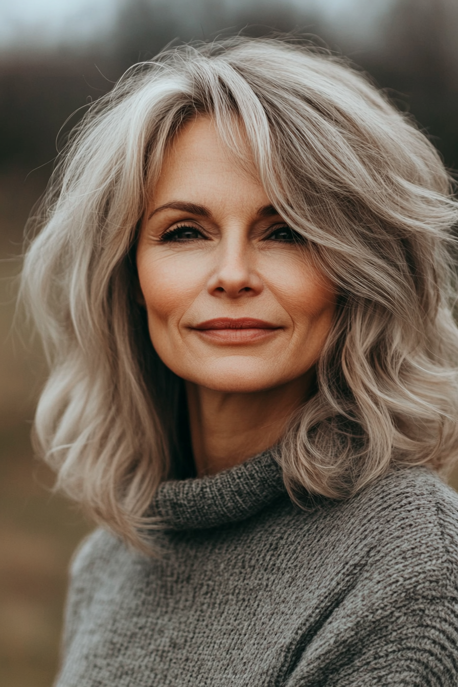 layered-wavy-hair-medium-cut