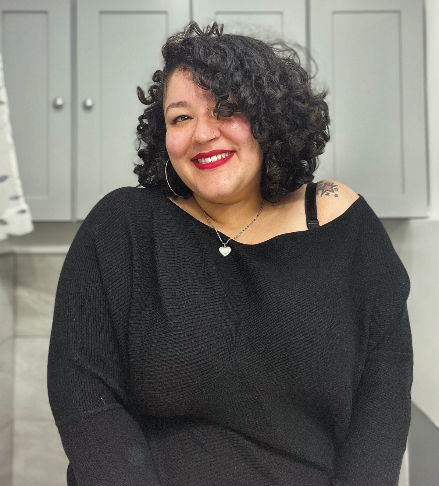 Curly Asymmetrical Bob