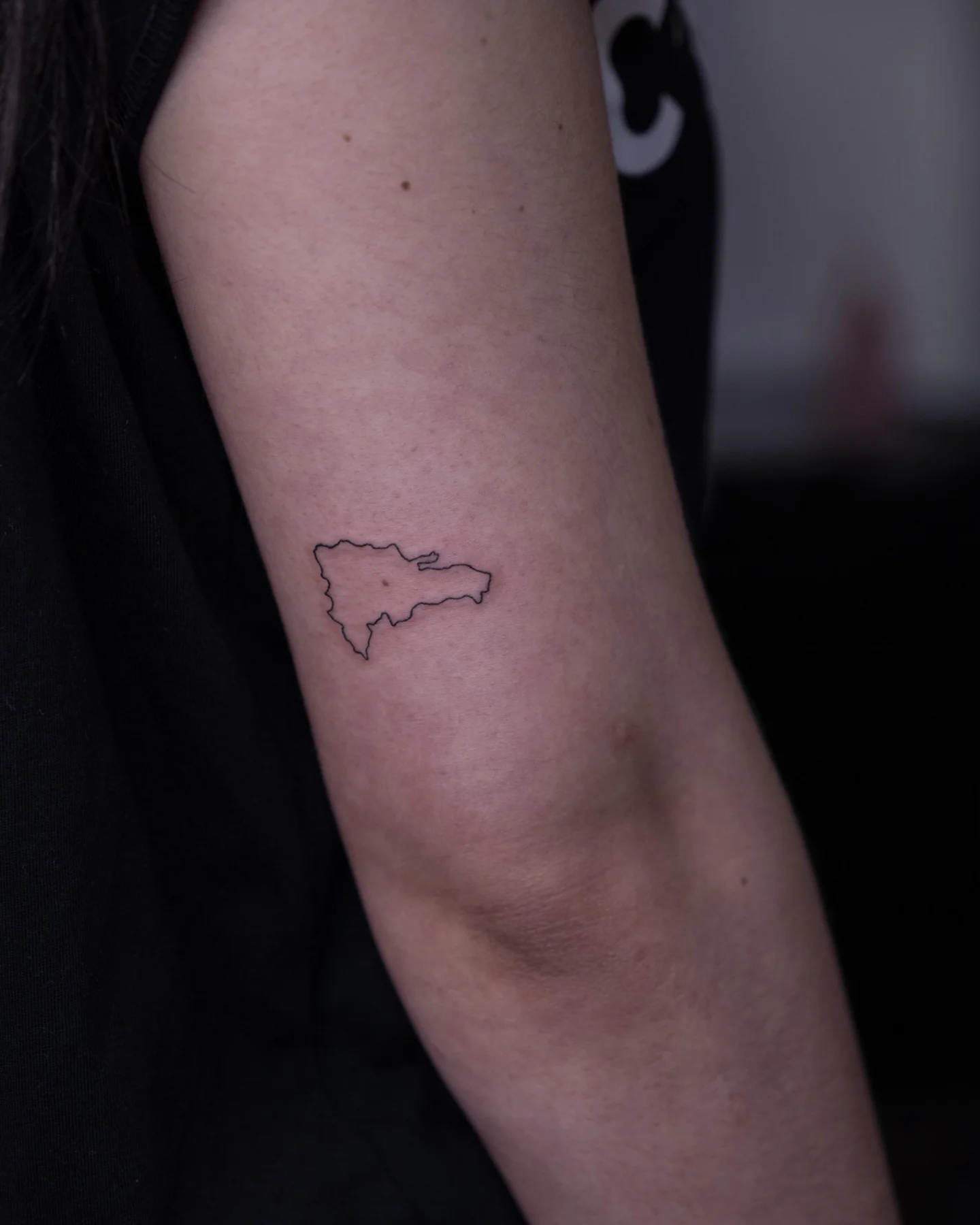 dominican-republican-outline-map-tattoo