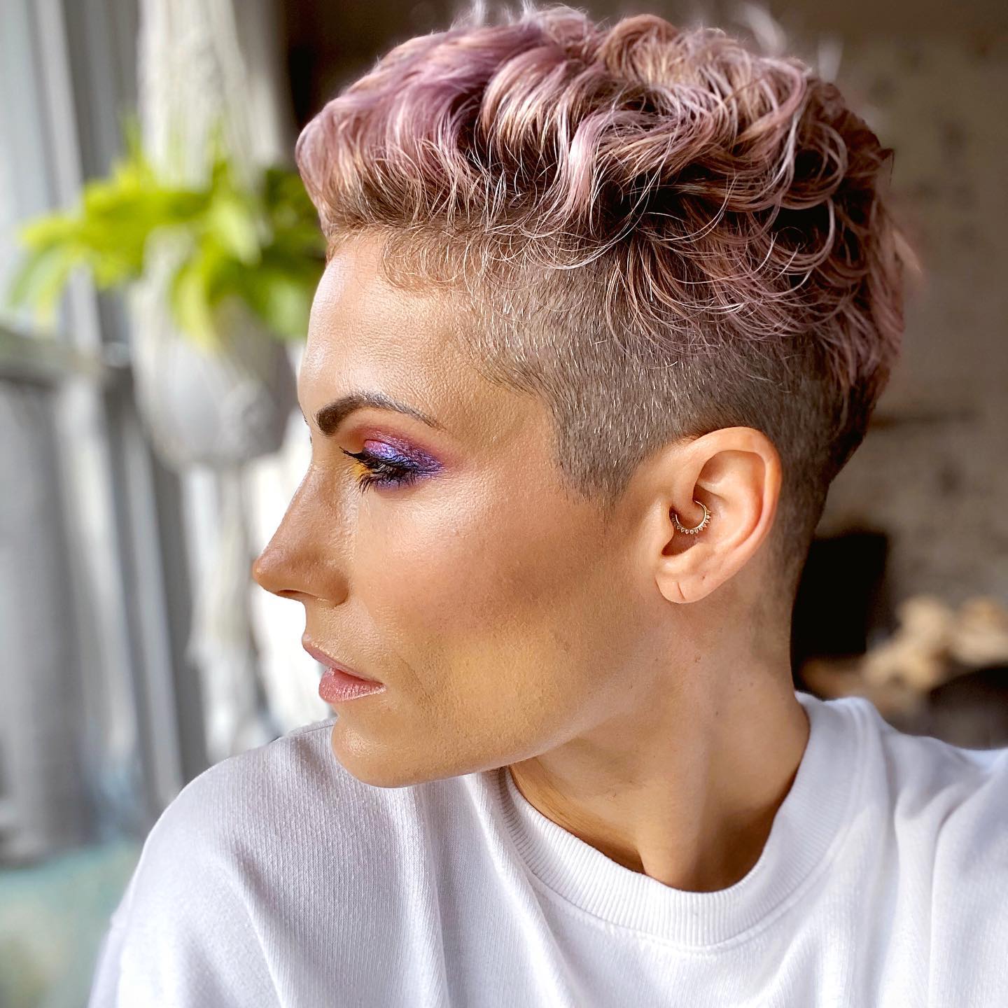 pink-curly-short-pixie