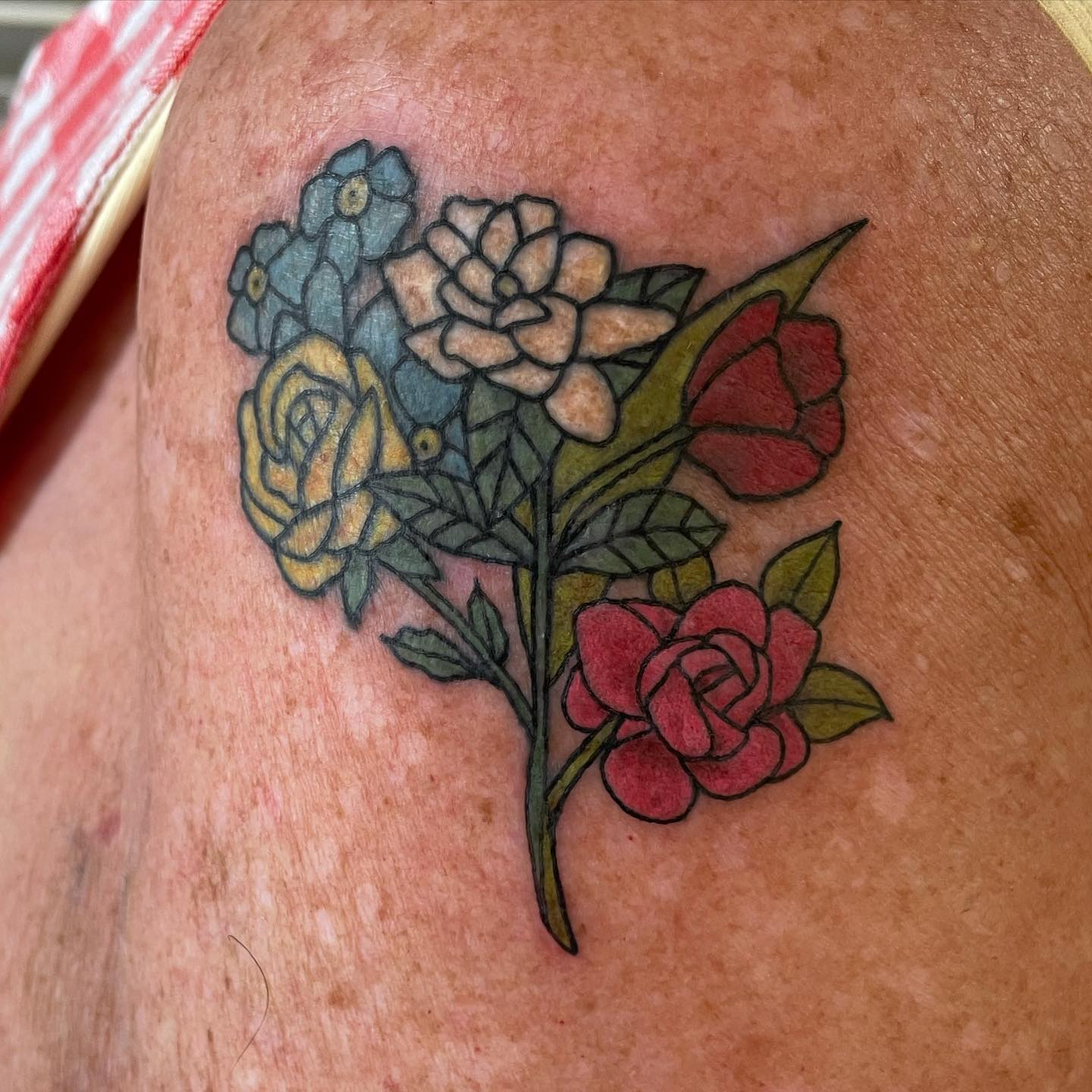 colorful-flower-tattoo