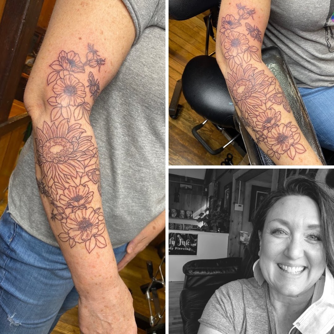 flower-tattoo-on-arm