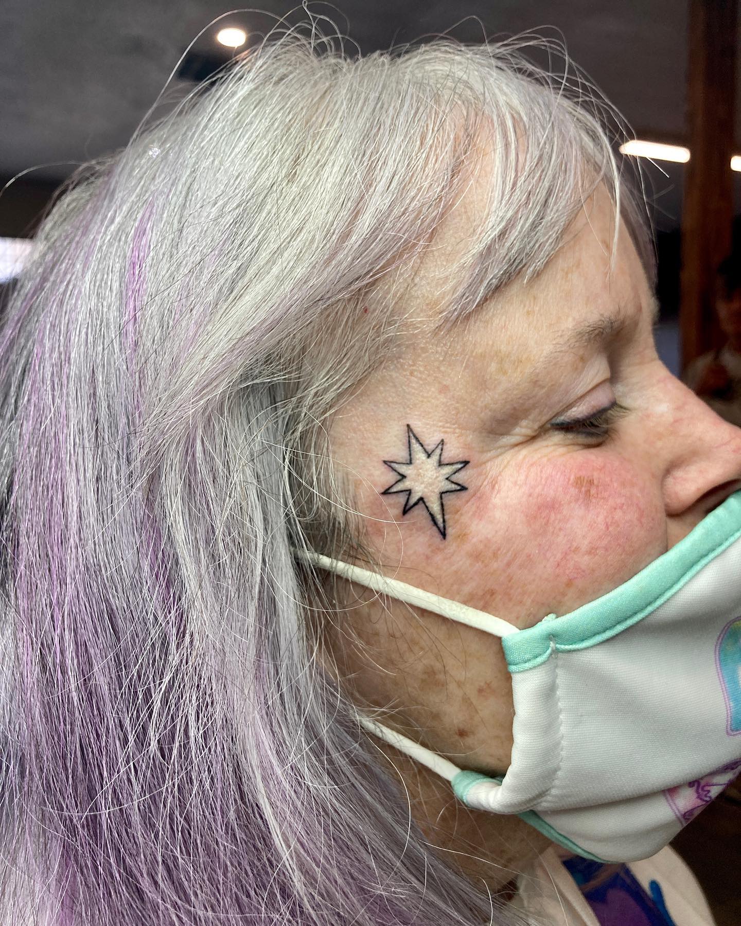star-face-tattoo
