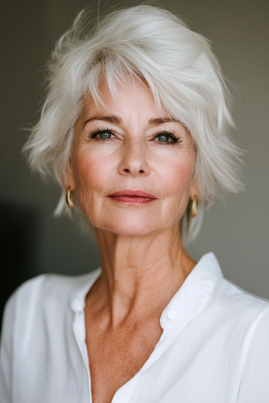 messy-and-short-gray-fine-hair