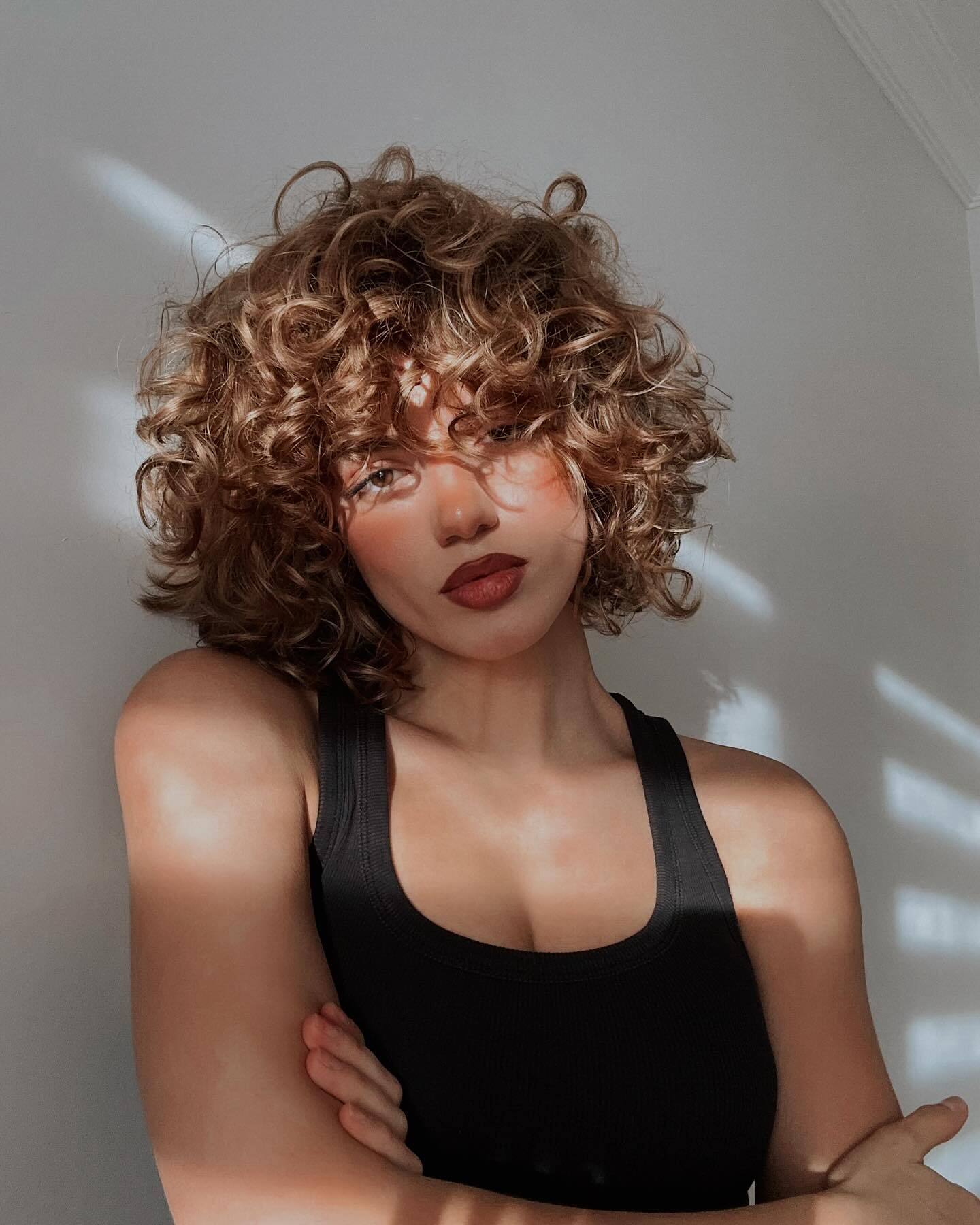 brown-short-curly-hair