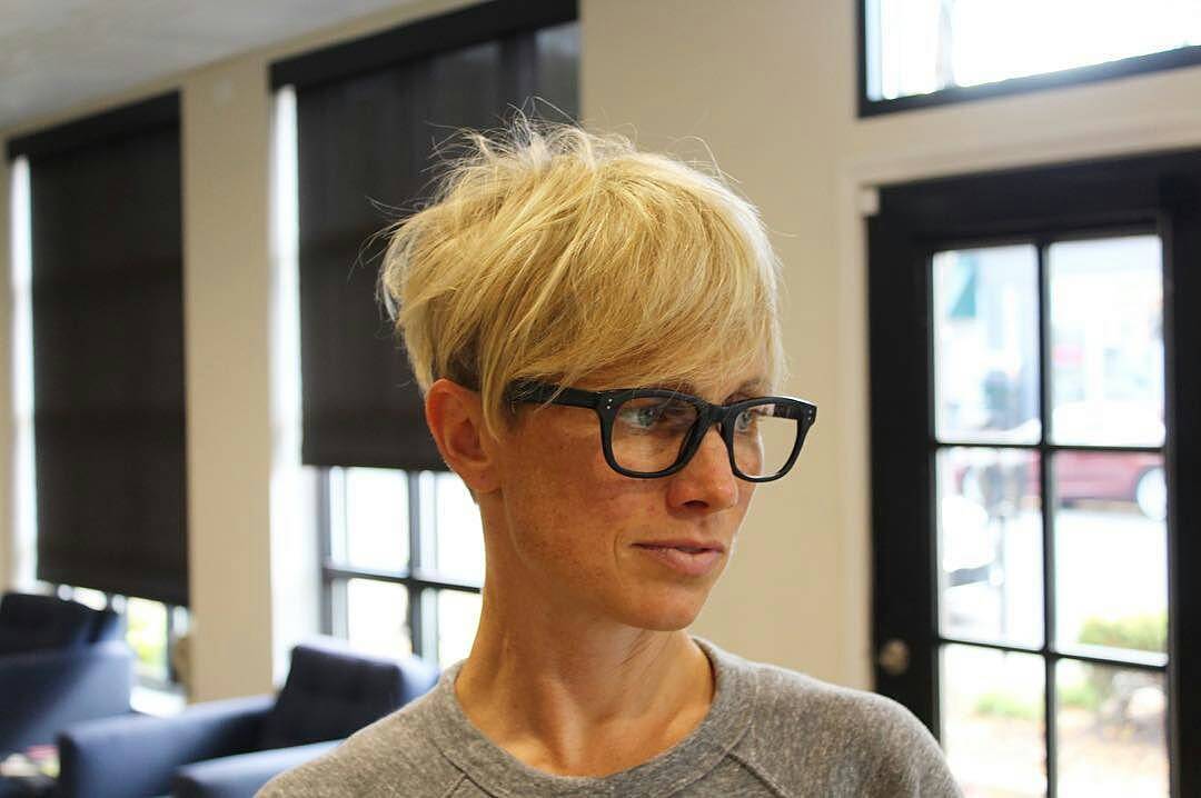 blonde-pixie-fine-hair-with-black-glasses-frame
