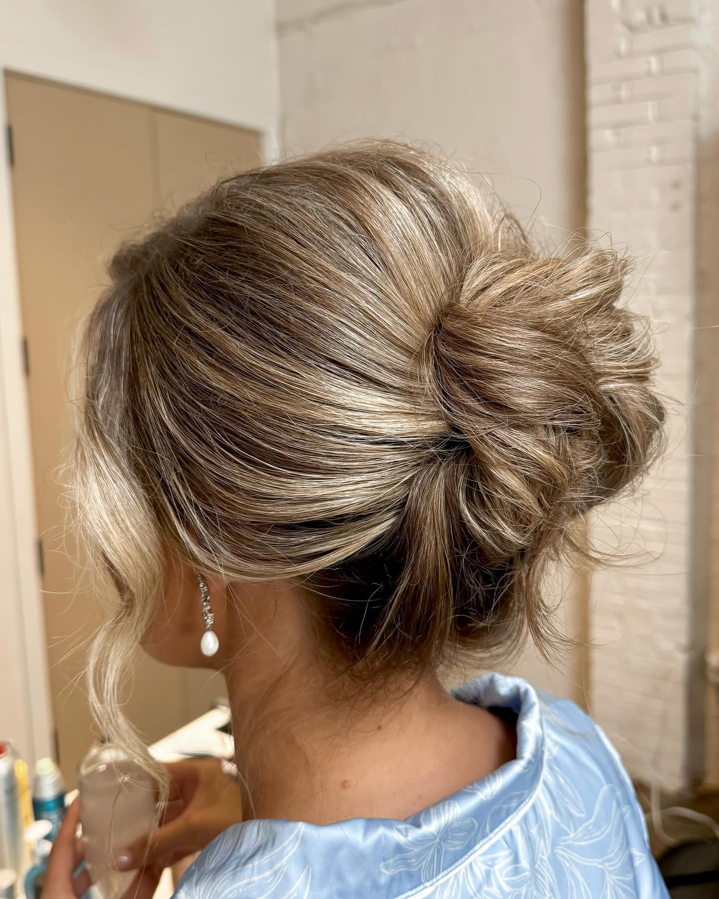 blonde-updo