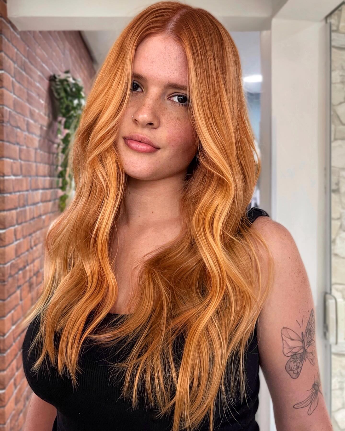 strawberry-blonde-haircut-with-long-hair