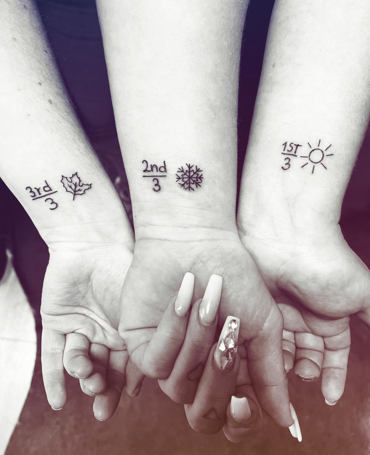 sun-snowflake-leaf-tattoo