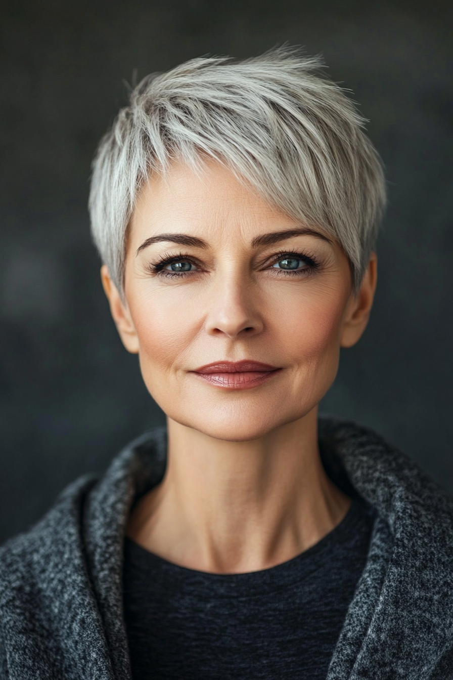 short-gray-hair