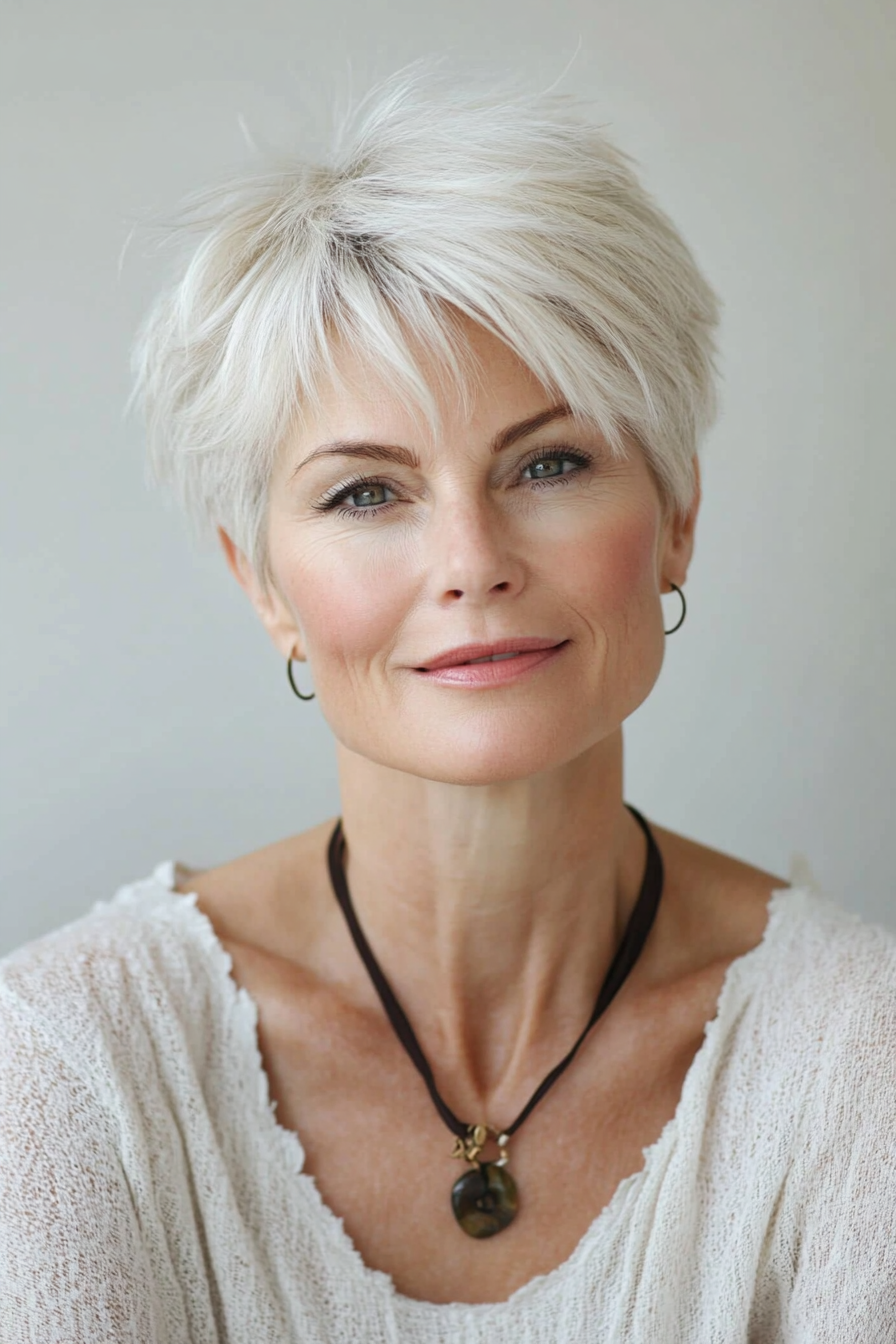side-bangs-silver-hair
