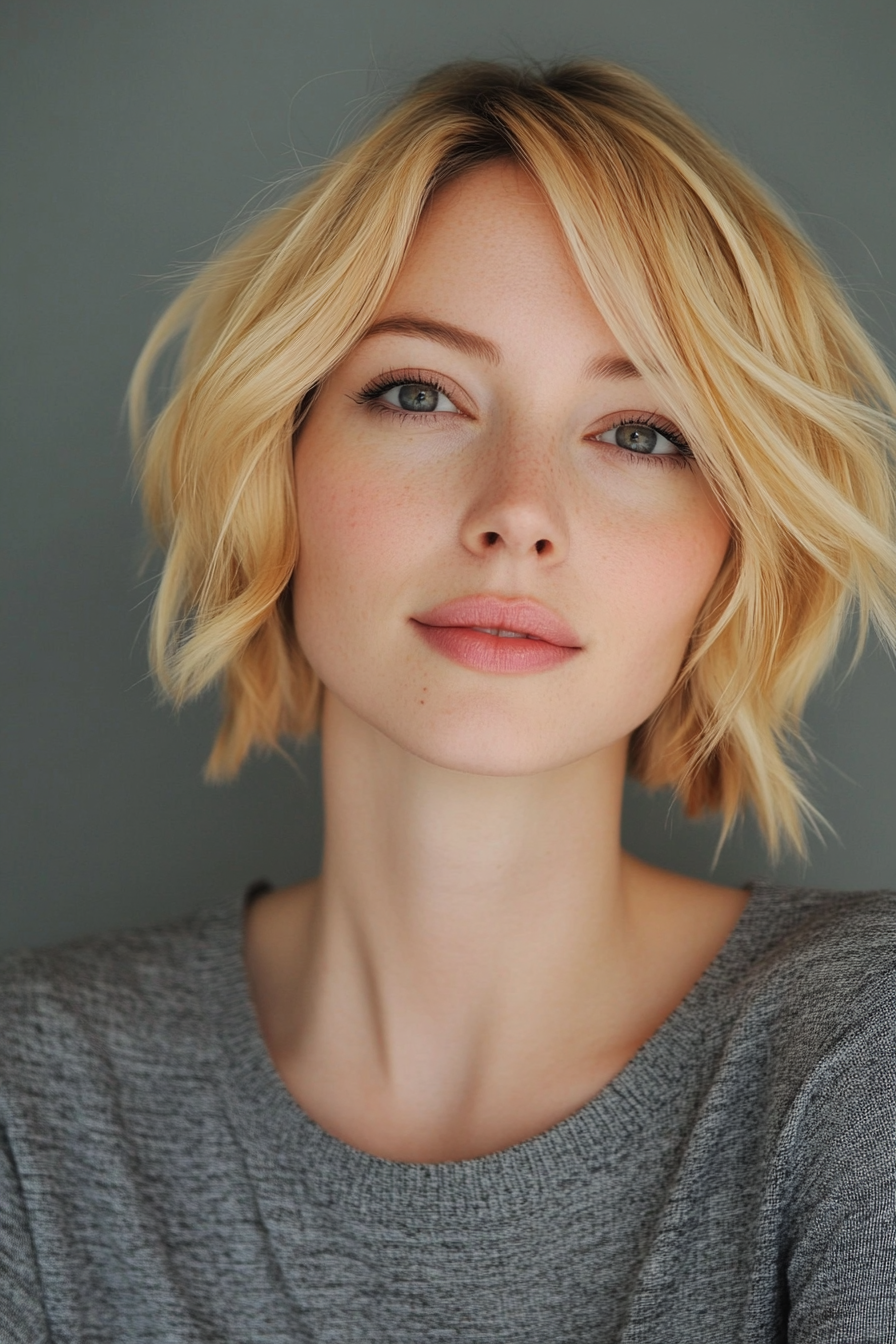 strawberry-blonde-short-feather-cut