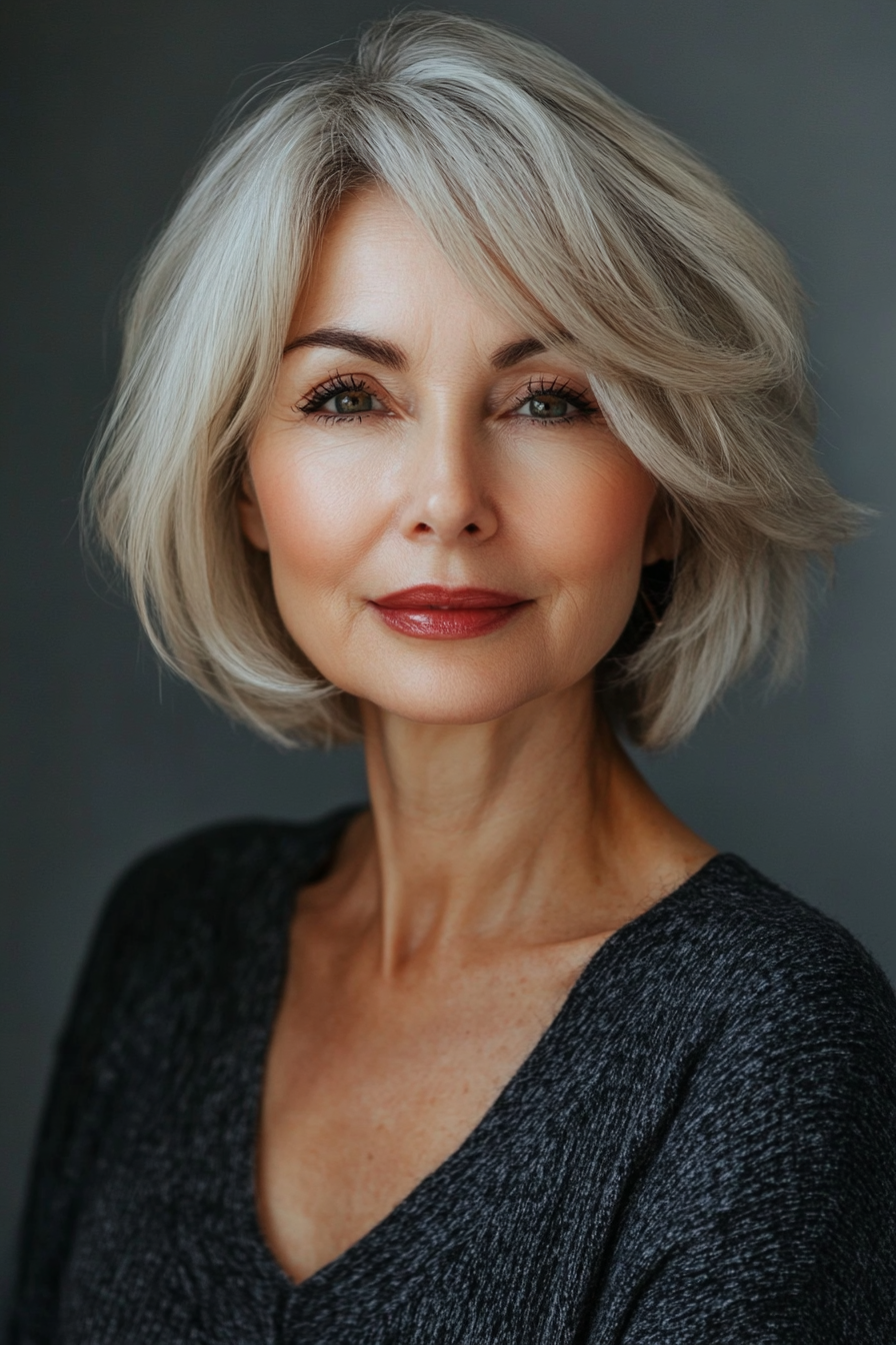 gray-short-hair-with-side-bangs