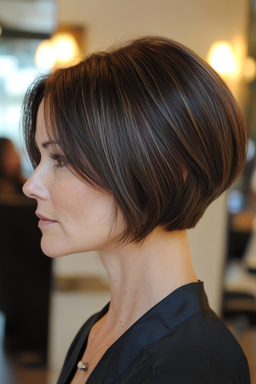 inverted-bob-with-highlights