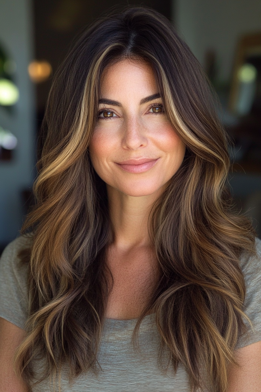 face-framing-brown-hair-with-highlights