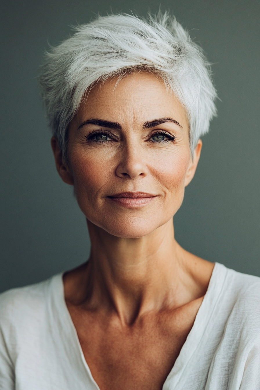 short-side-parted-silver-hair