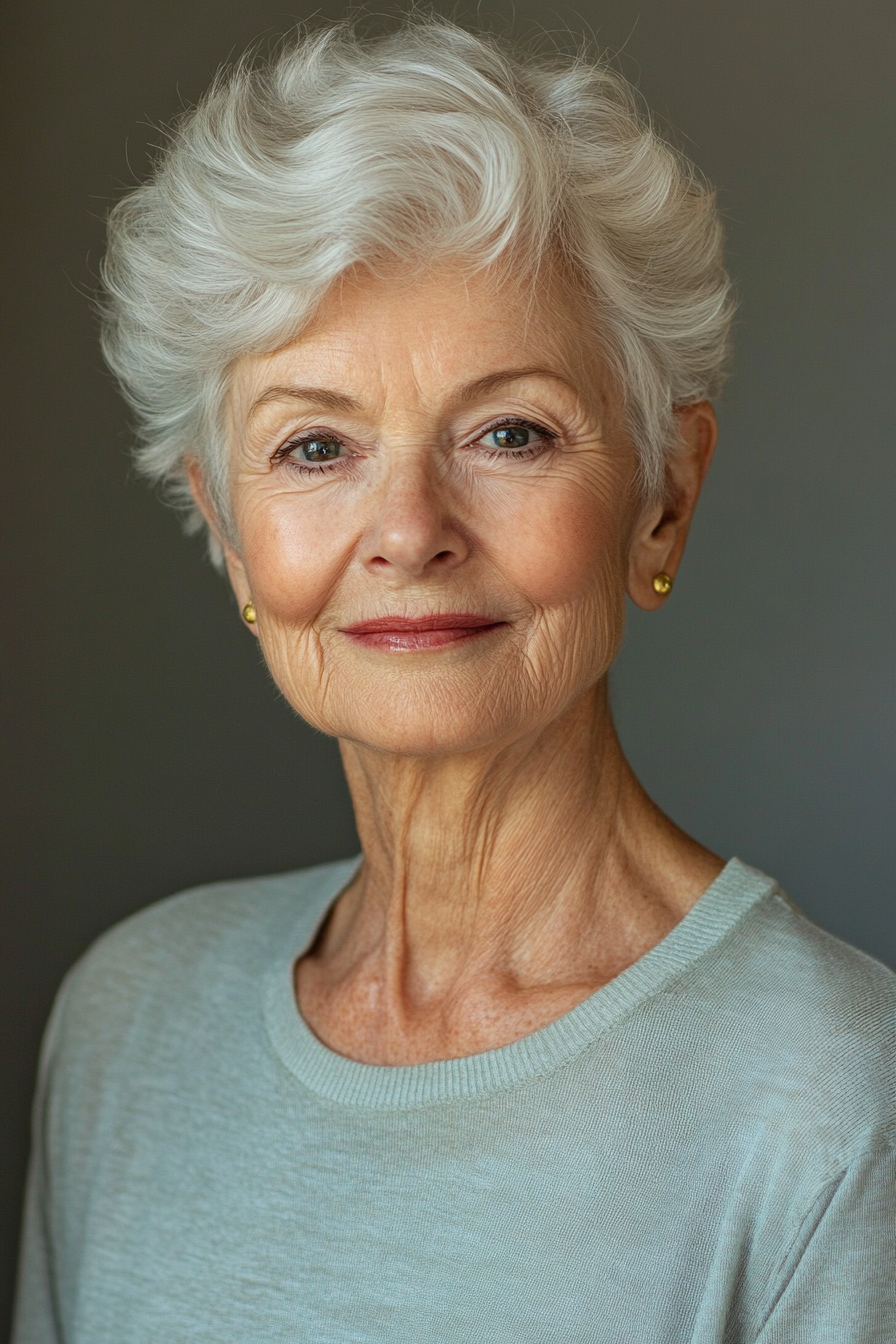 short-gray-wavy-bob