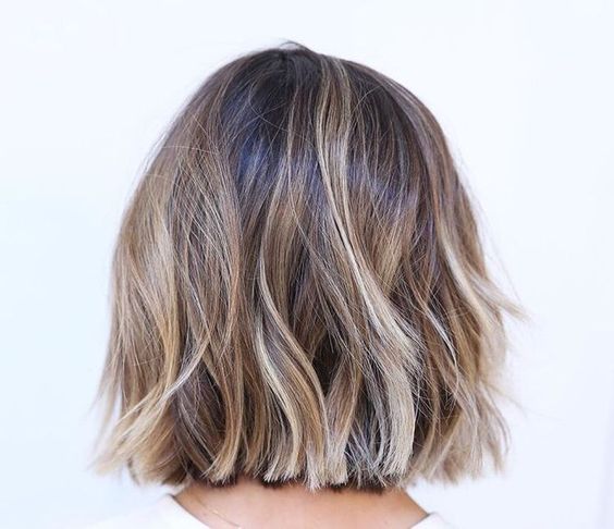 blunt-haircut-with-balayage