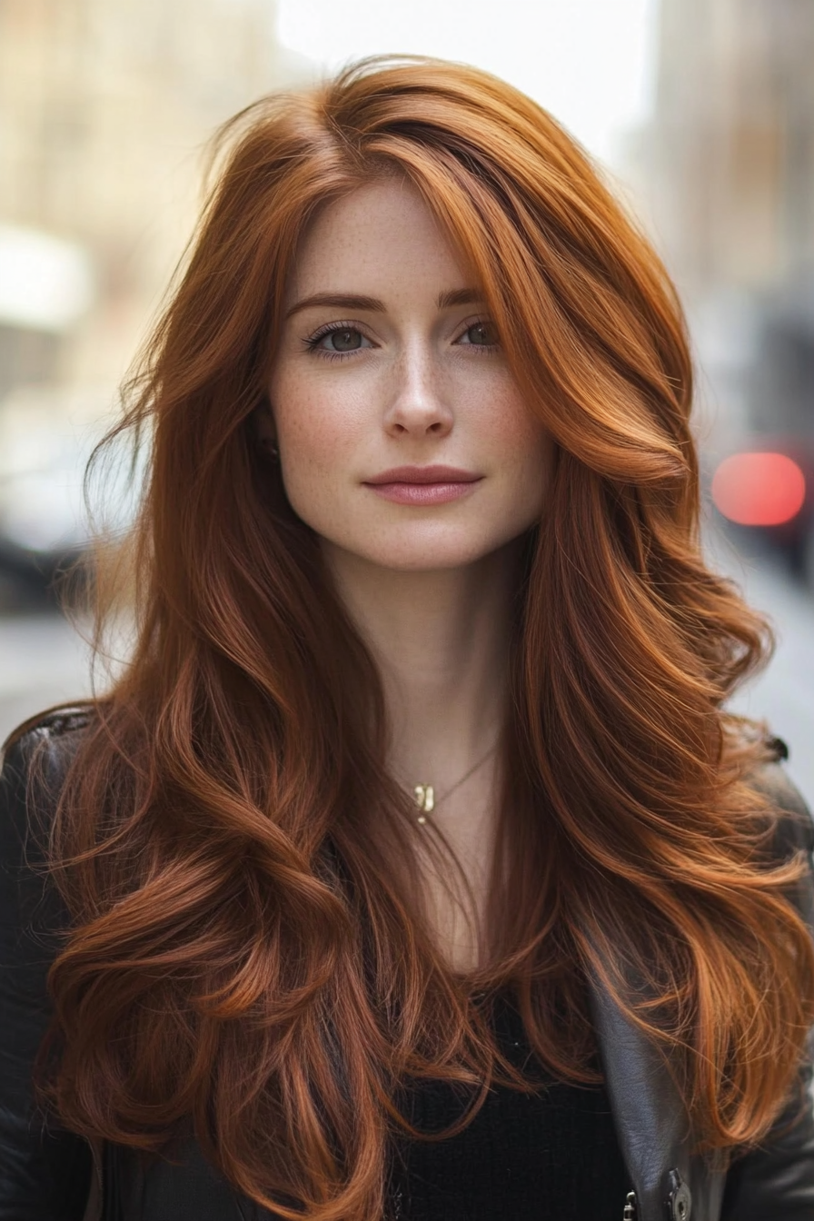 long-layered-haircut-with-auburn-color