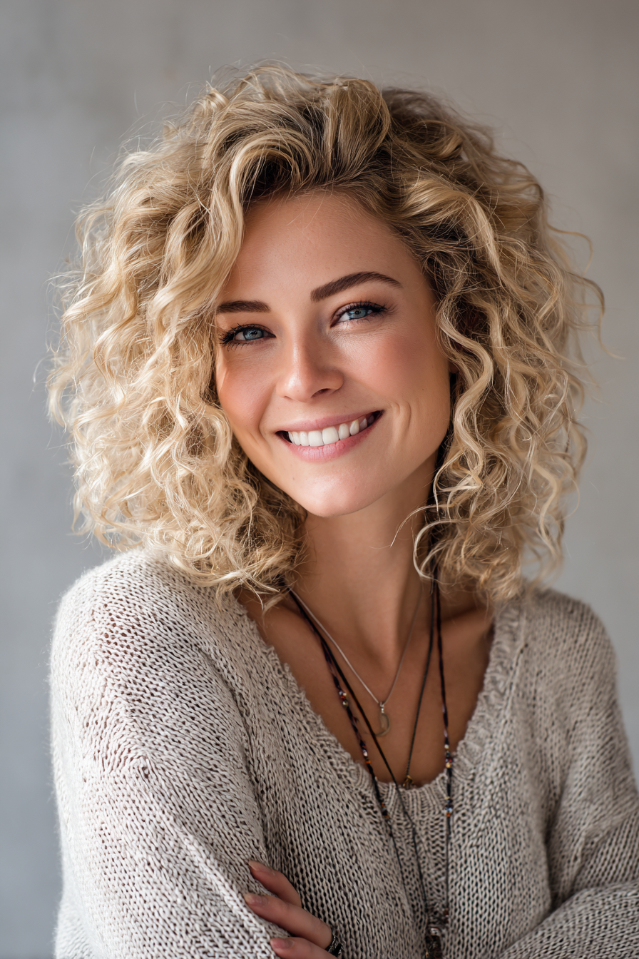 short-blonde-wavy-curls