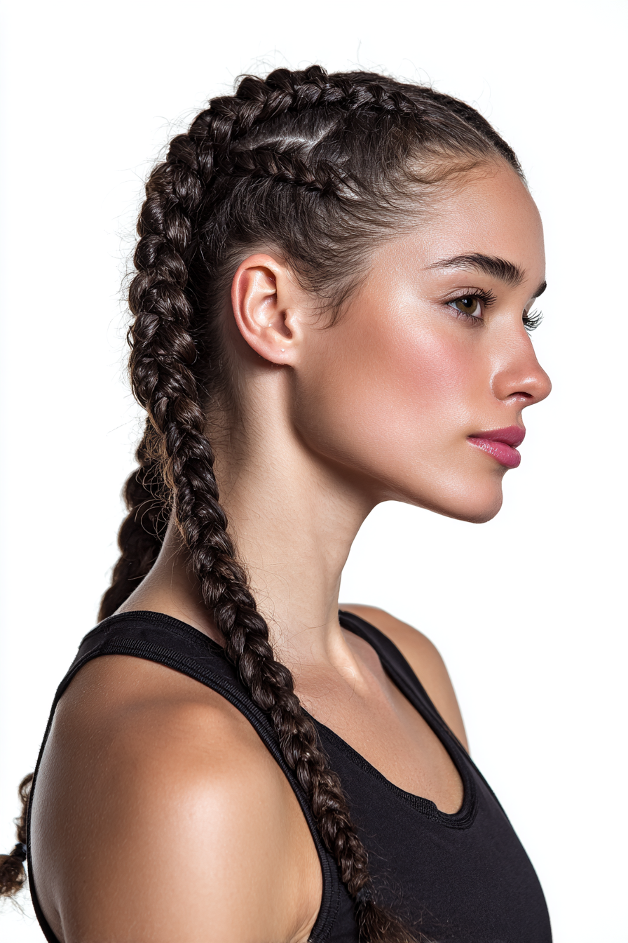 double-french-braid