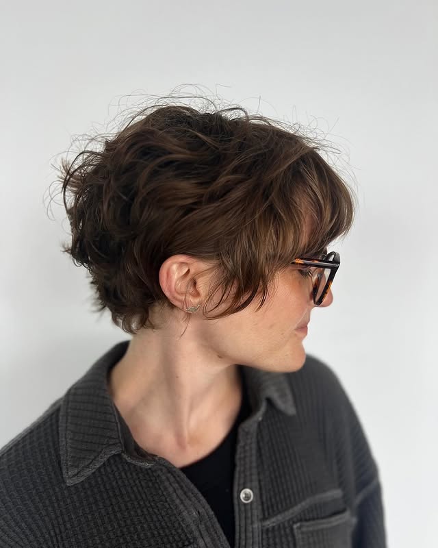 Textured Wavy Chopped Pixie