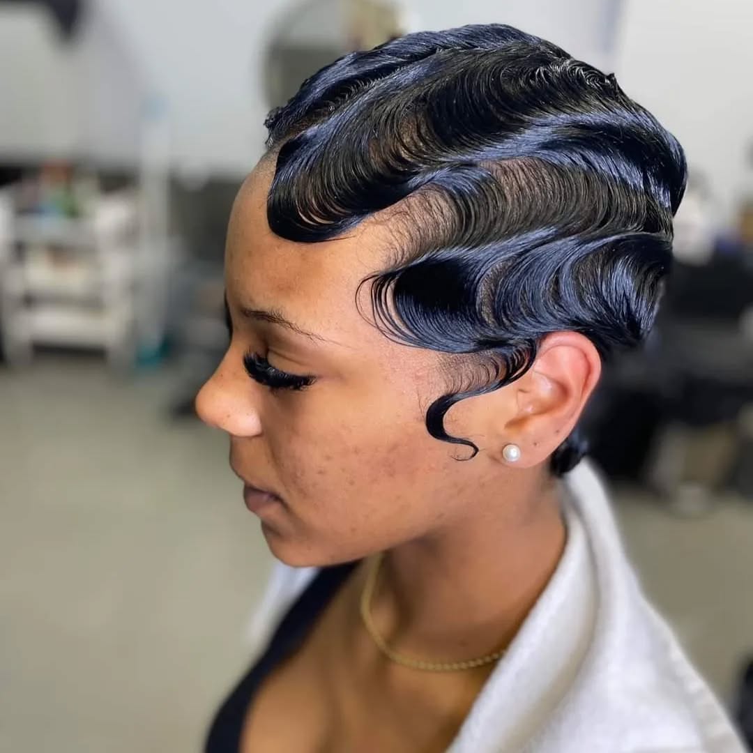 wetlook pixie waves