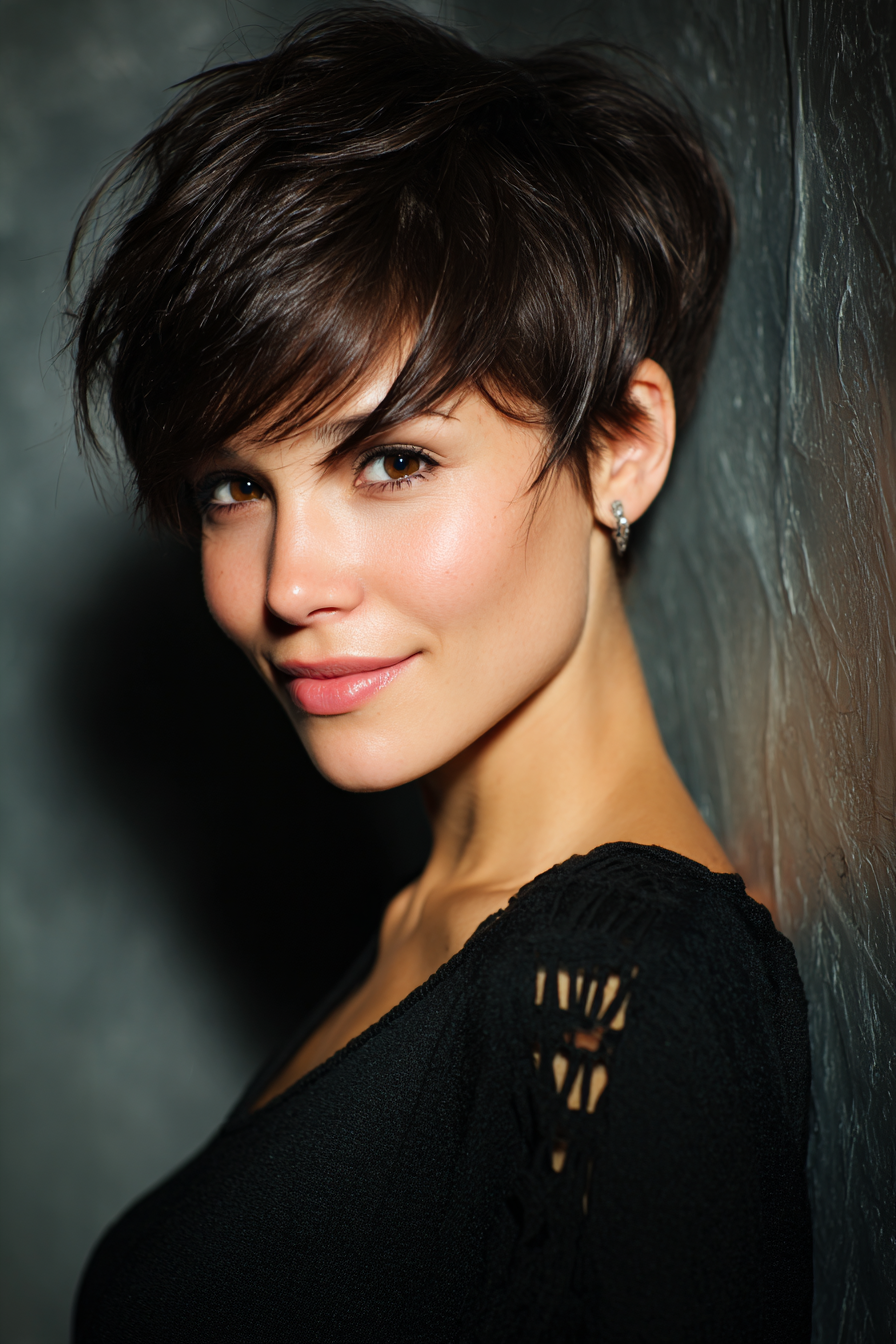 pixie-with-bangs-for-black-hair