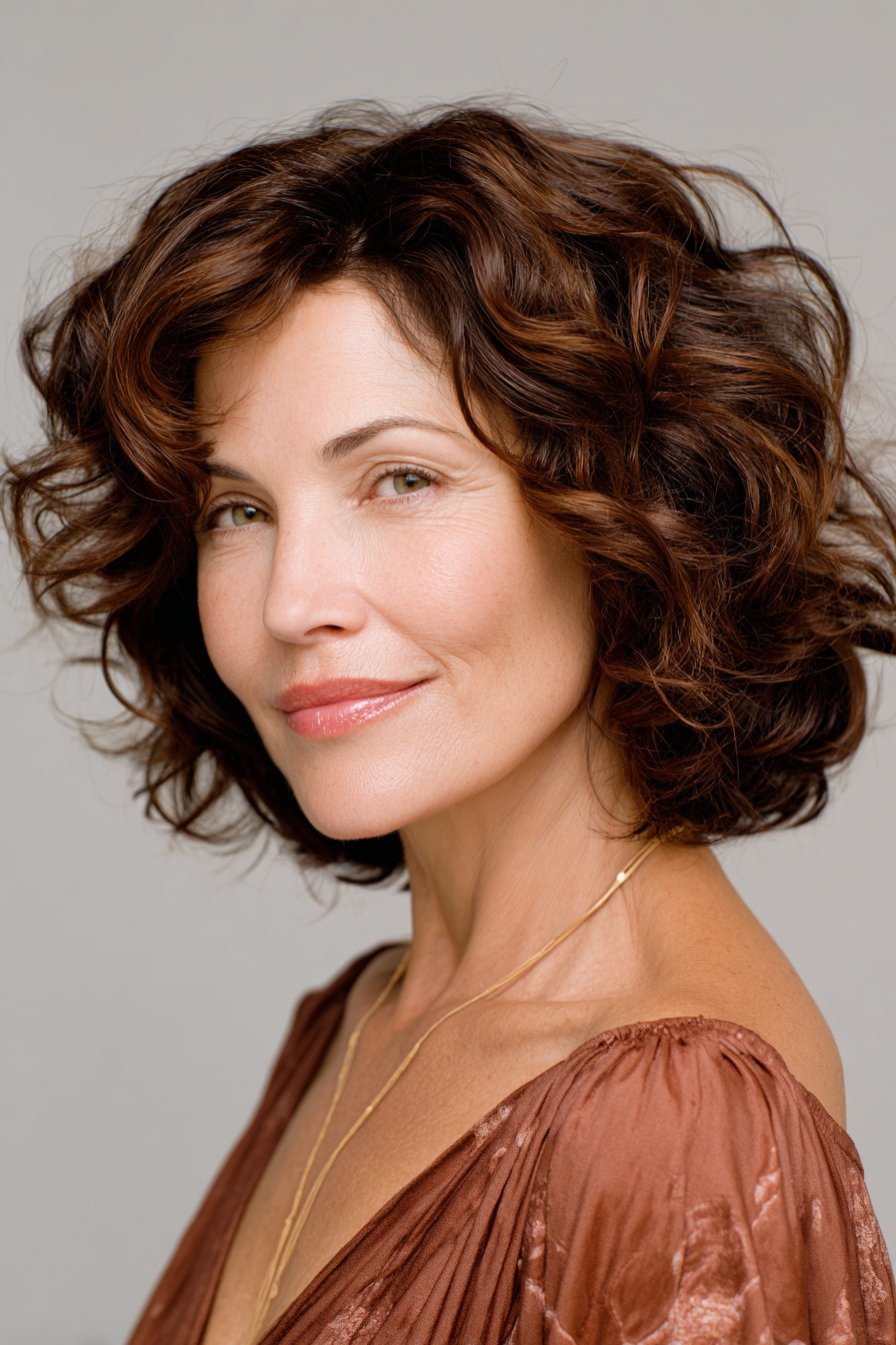 brown-short-wavy-hair