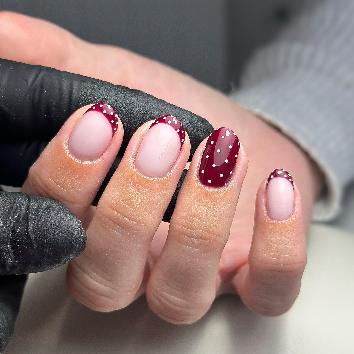 polka-dots-and-french-tip