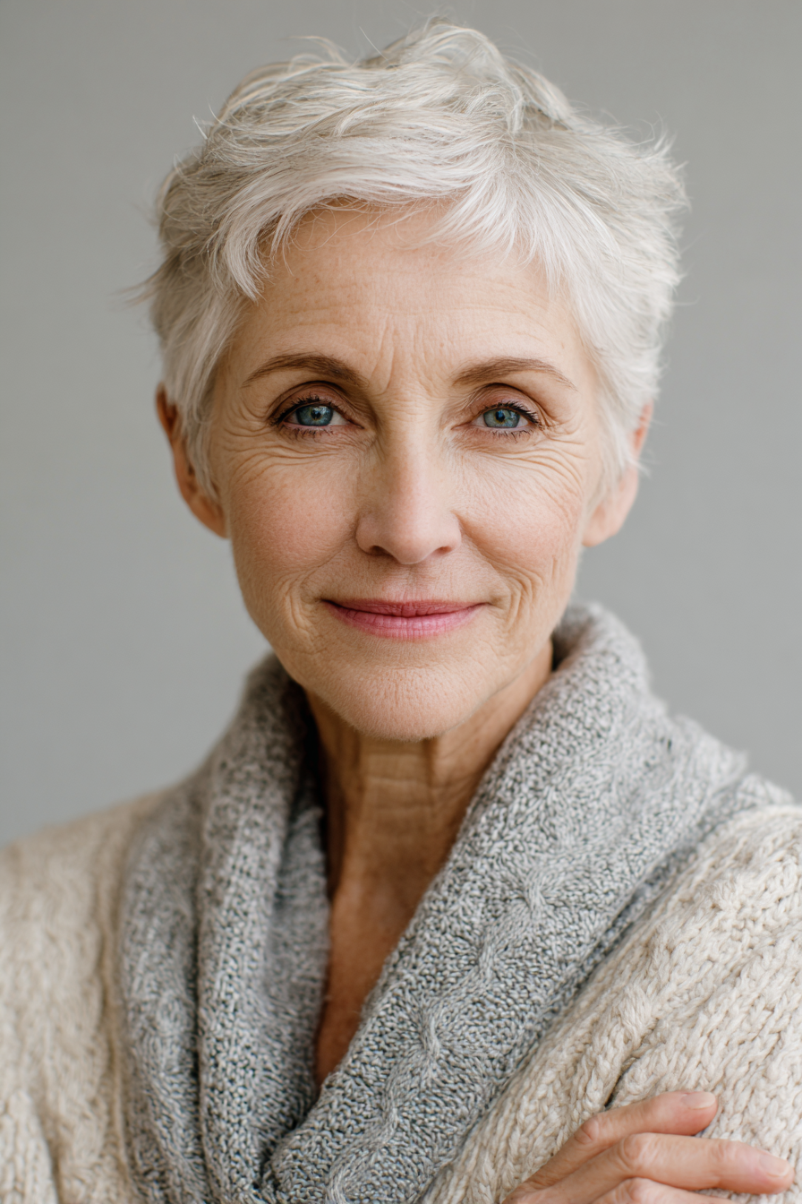 short-silver-hair