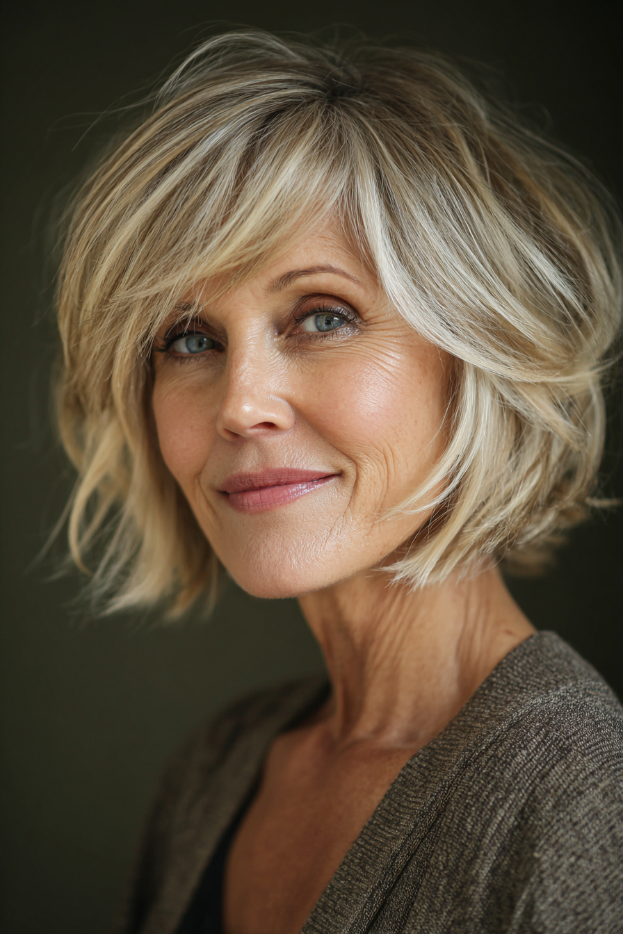 bob-with-blonde-highlights