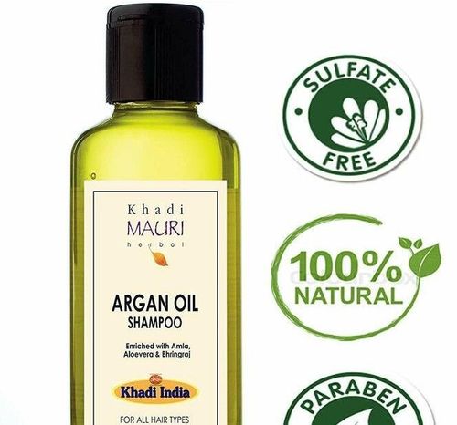 Khadi Mauri Herbal Argan Oil Shampoo- SLS And Paraben free