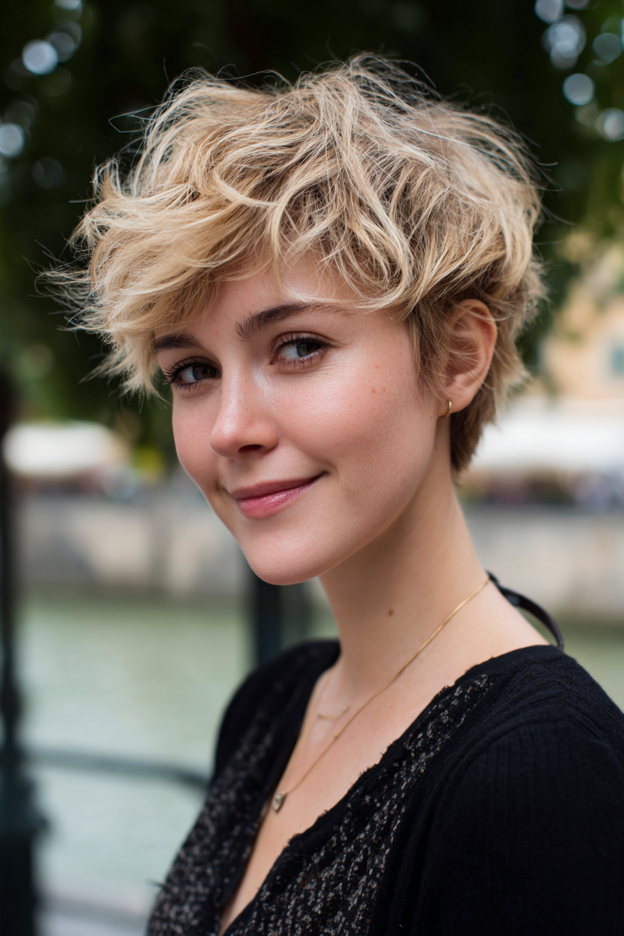 blonde-messy-pixie