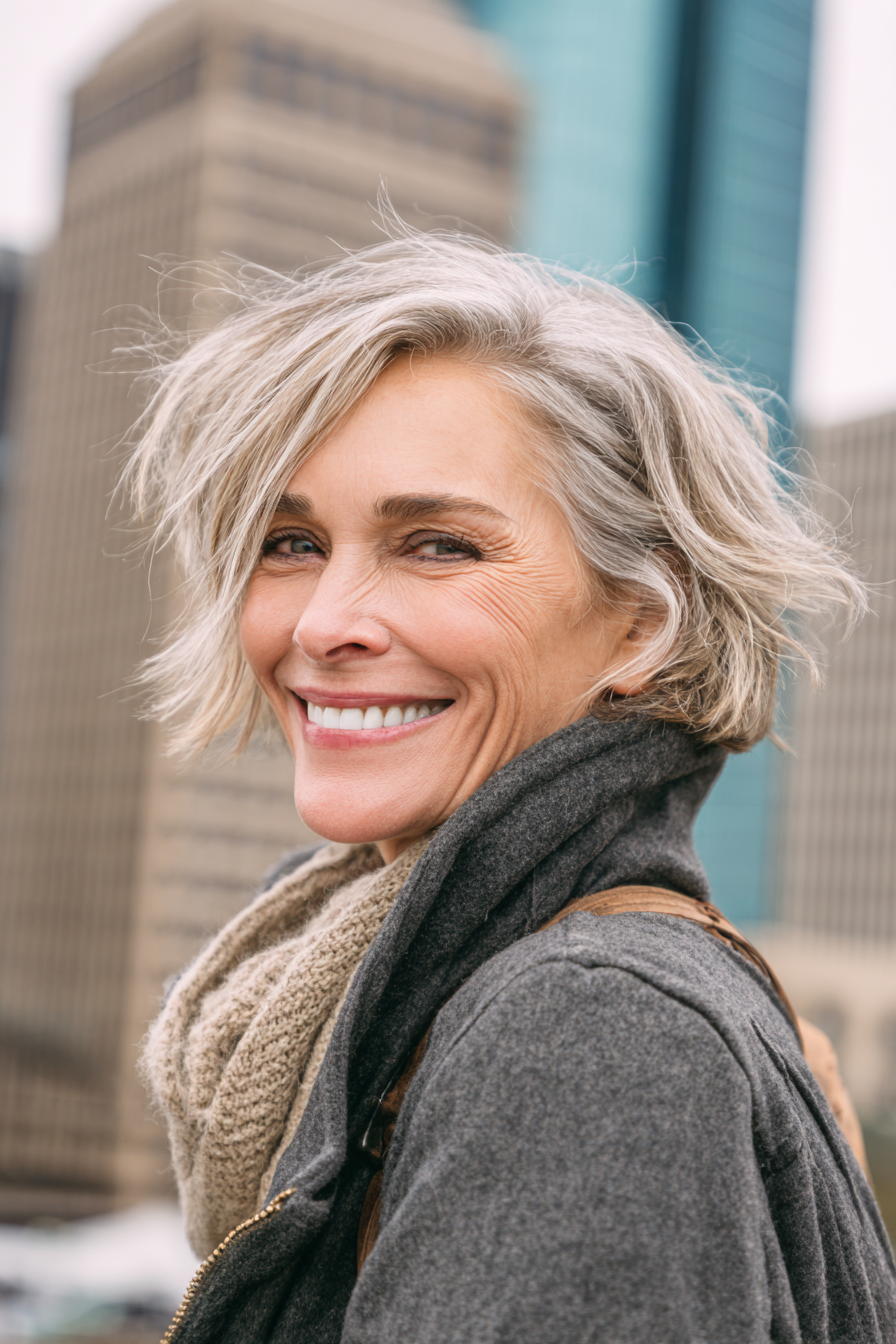 messy-gray-bob